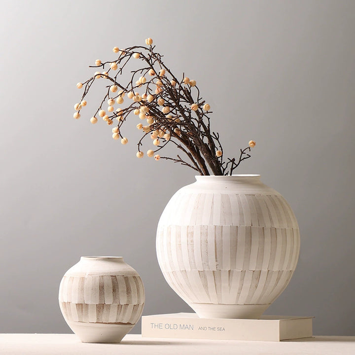 Elara Striped Vase
