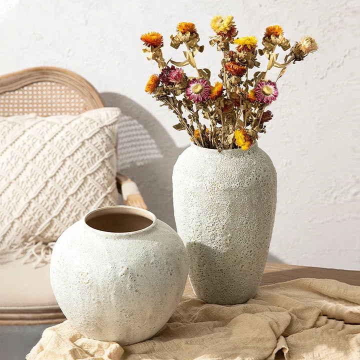 Saturi Textured Ceramic Vase