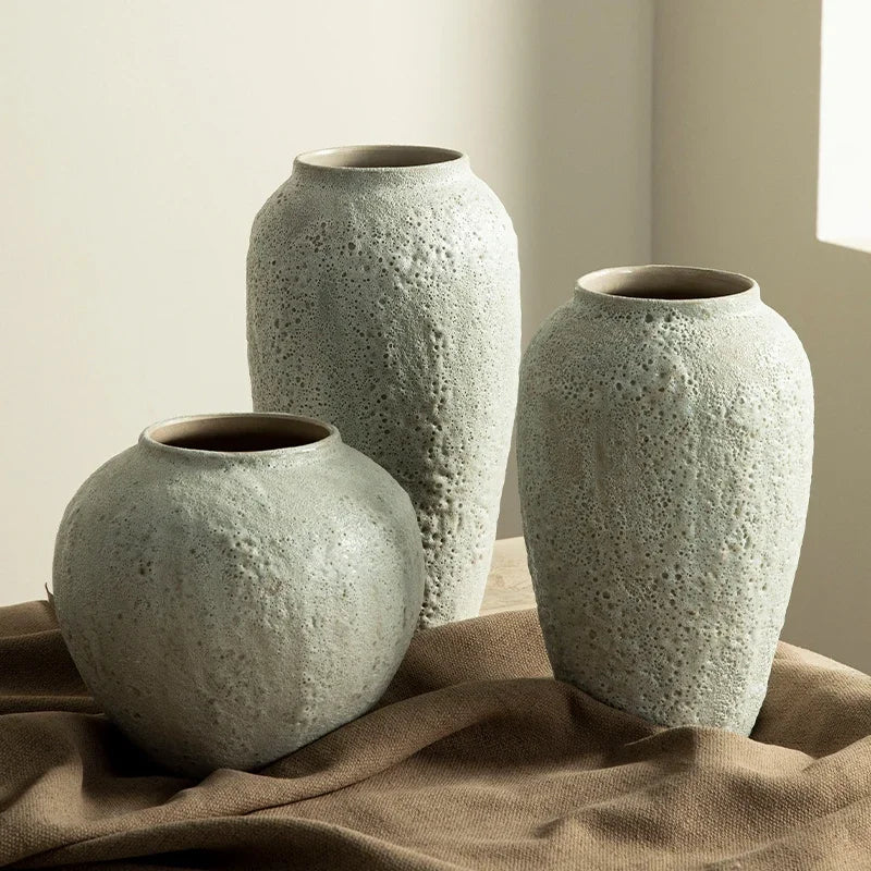 Saturi Textured Ceramic Vase